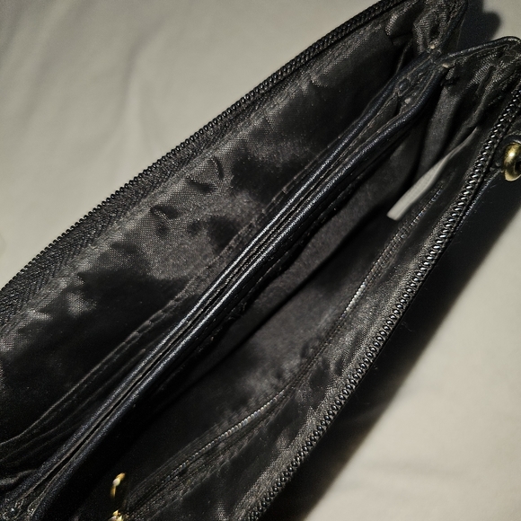 Leather Multipockets 3 Divider Long wallet - Picture 7 of 10